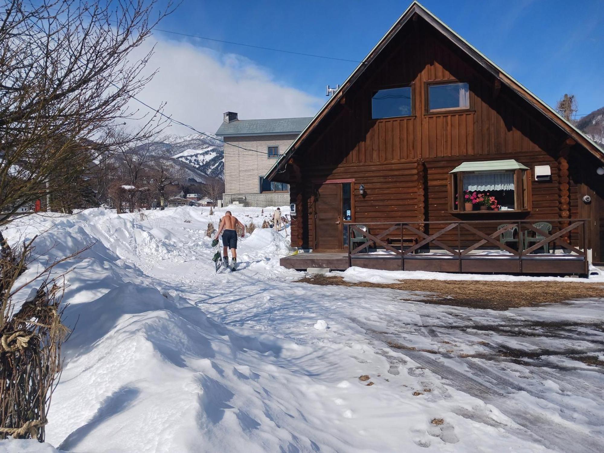 Log Cottage Villa Happo Хакуба-Мура Экстерьер фото
